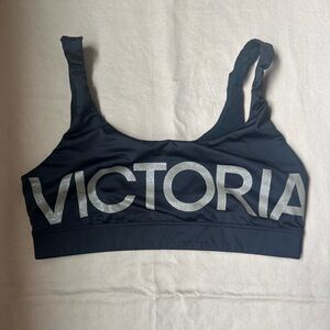 Victoria's Secret Black and Silver sports bra